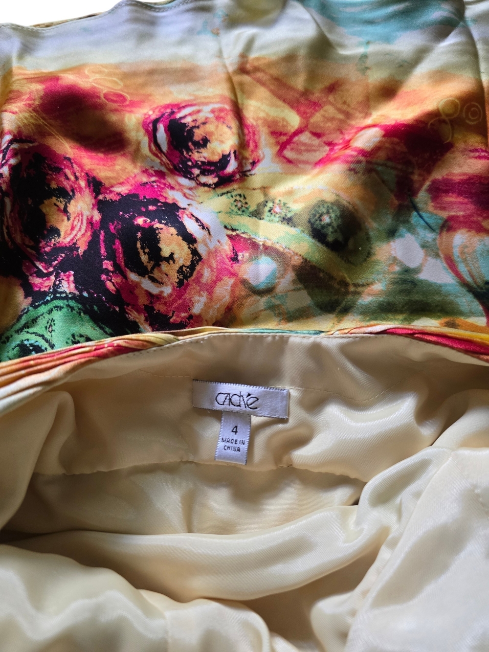 Cache VTG 100% Silk Y2k NWOT Halter Dress - Picture 5 of 6